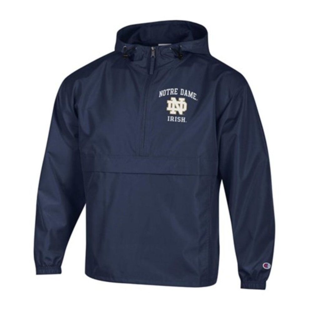 Champion Notre Dame Waterproof Hooded Packable Pullover - Women's Medium